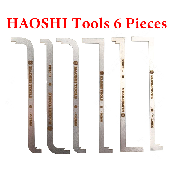 Replacement turning tool, Double head tension wrench, HAOSHI Locksmith Tool 6 Pieces set