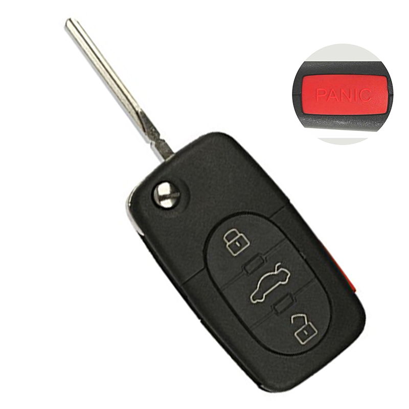 3+1 Buttons 315 MHz Flip Remote Key for Audi - 4D0 837 231 P / 231 E 