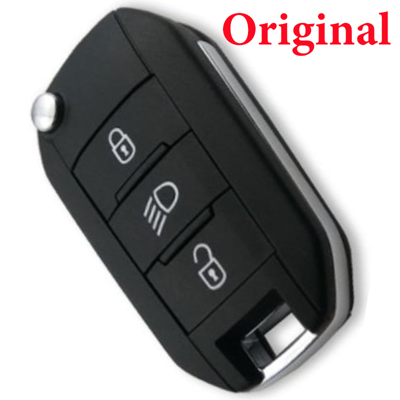 Original 3 Buttons Flip Remote Key for Citroen - with 46 Chip