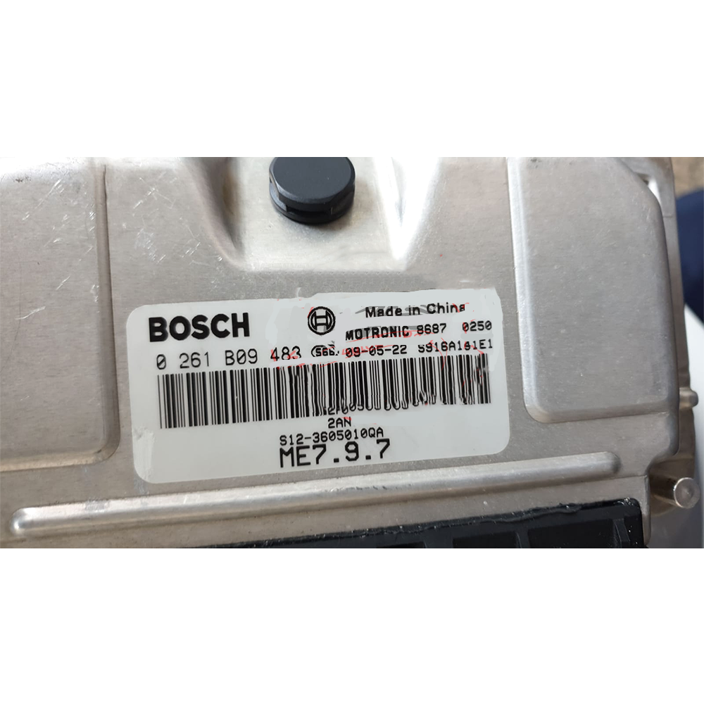New Original Engine Computer Bosch ECU 0 261 B09 483 / 0261B09483 / S12-3605010QA 2AN ME7.9.7 for Chery A1